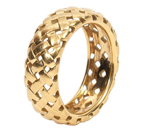 Tiffany & Co. 18kt Gold 'Vannerie' Ring