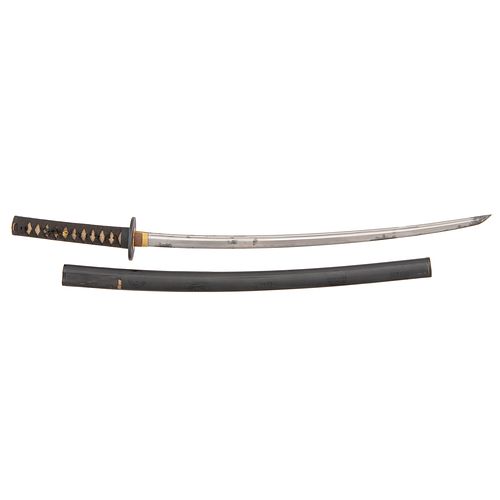 A Finely Mounted Koto Japanese Samurai Sword (Chisa Katana)