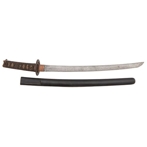 Japanese Samurai Sword (Wakzashi) signed Izumi no Kami Fujiwara Kunisada