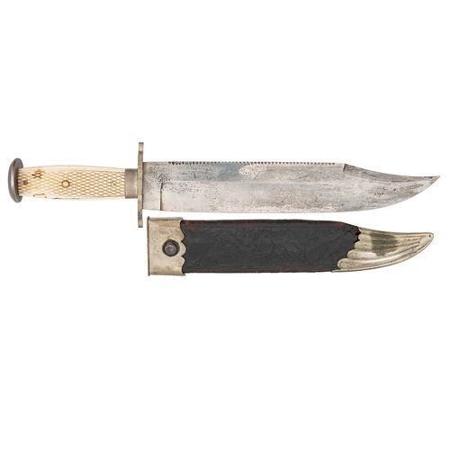 A Fine and Rare Massive Bowie Knife by Charles Congreve Owned by Nelson Dewey the First Governor of Wisconsin Circa 1836
