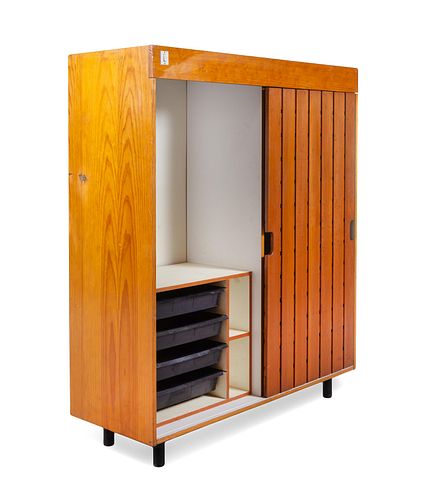 Charlotte Perriand
(French, 1903-1999)
Wardrobe Cabinet,from Les Arcs, Savoie,