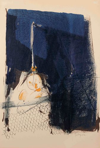 Paul Rebeyrolle
(French, 1926-2005)
Ampoule et Grillage
