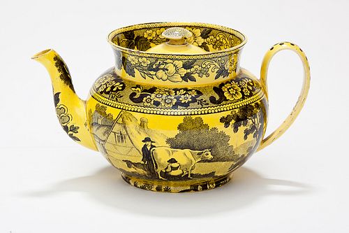 A rare yellow teapot, France, circa 1825 courtesy of Taylor B. Williams Antiques