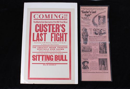 Custer's Last Fight Movie Announcement 1925