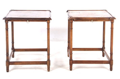 Pair of Art Deco Wood End Tables