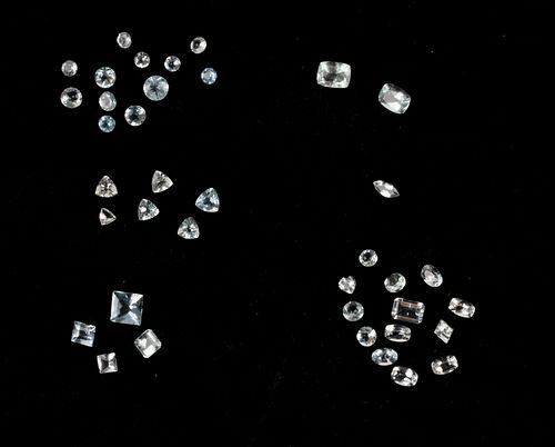 Mixed Parcel Collection of 18.71ct Aquamarine Gems