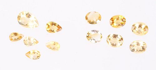 Faceted Yellow/Gold Citrine Gemstones 25.5TCW