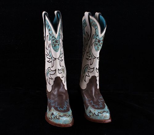 Tony Lama Womens Fancy Cowboy Boots