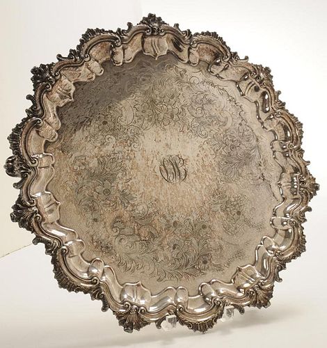 English Silver-Plate Tray