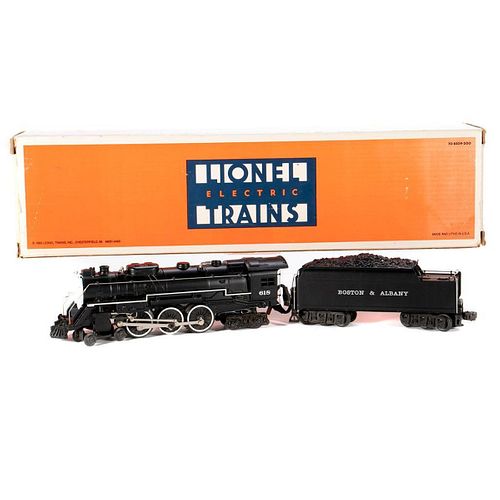 O Gauge Lionel B & A Hudson and Tender with Railsounds