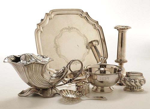 17 Pieces Silver-Plate