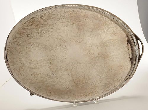 Silver-Plated Gallery Tray