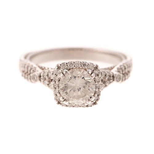 A Verragio Parisian Diamond Engagement Ring in 14K
