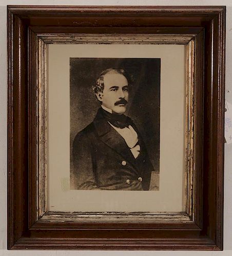 Framed Portrait of Robert E. Lee, c. 1850