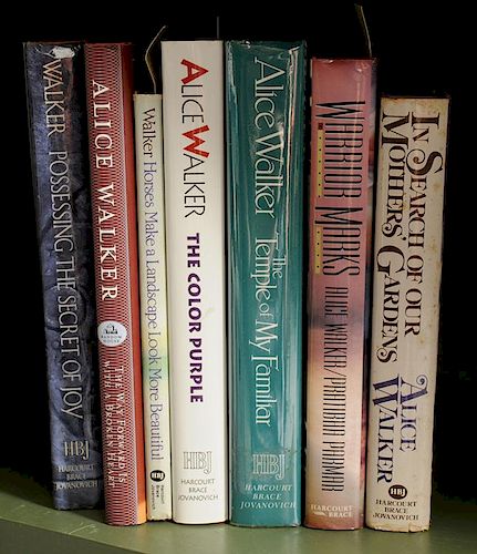 Seven Signed Alice Walker Books