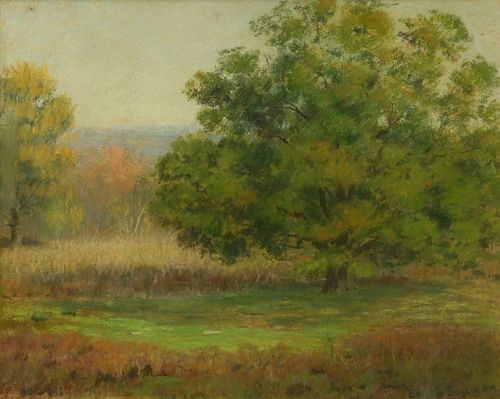 N. Edith Sawyer Impressionist Landscape Painting
