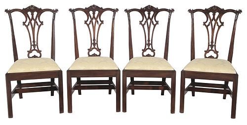 Set of Four Chinese Chippendale Style