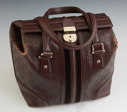 Vintage Gucci Brown Monogram Shoulder Bag – Treasures of NYC