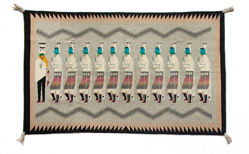 Navajo, Shiprock Yei-Bi-Chai Textile, ca. 1970