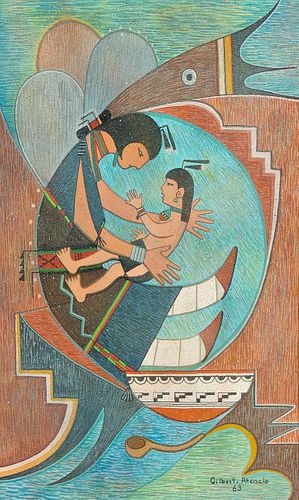 Gilbert Atencio, Untitled (Mother and Child), 1963