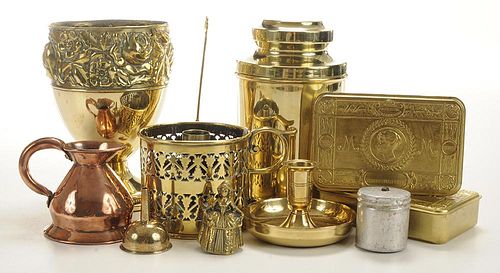 Thirty Decorative Polished Brass