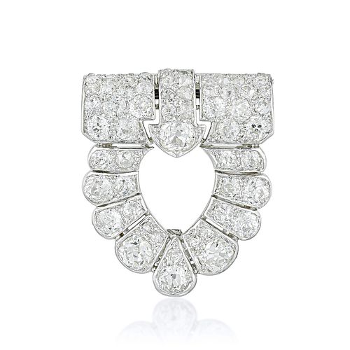Cartier Art Deco Diamond Dress Clip