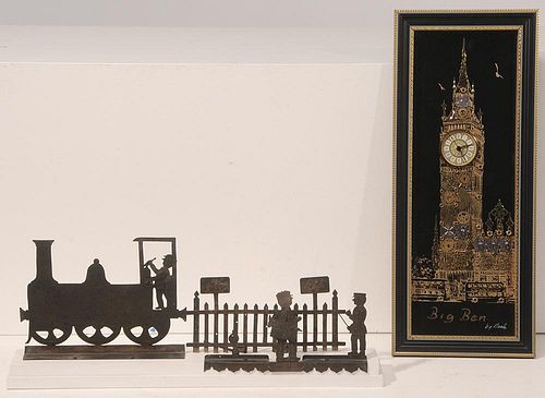 French Cutout Brass Train and