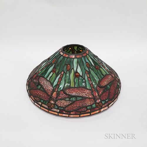 Tiffany-style Mosaic Glass Dragonfly Lamp Shade