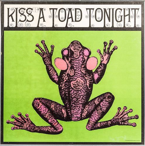 Kiss a Toad Tonight   Psychedelic Lithograph