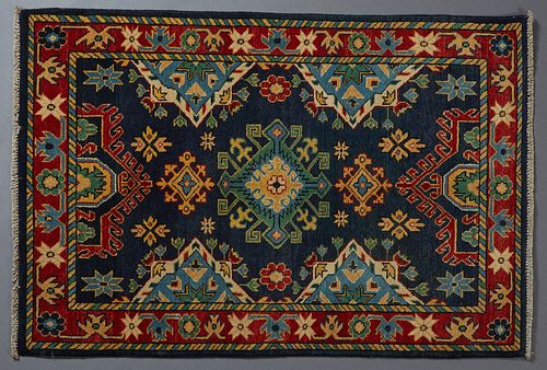 Uzbek Kazak Carpet, 3' 3 x 4' 10.