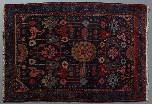 Semi-Antique Oriental Carpet, 3' 4 x 4' 9. Provenance: from a Garden District Collector, New Orleans, Louisiana.