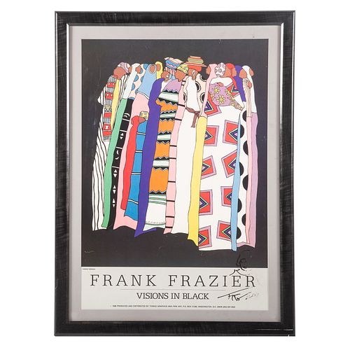 Frank Frazier. Signed Exhibition Poster