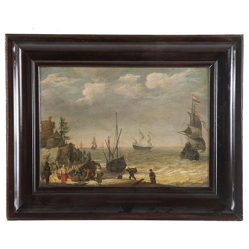 Abraham Willaerts. Dutch Coastal Scene, oil