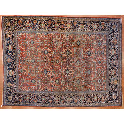 Antique Feraghan Sarouk Rug, Persia, 8.6 x 11.2