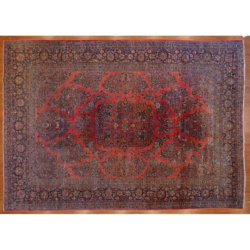 Semi-antique Sarouk Carpet, Persia, 9.8 x 14