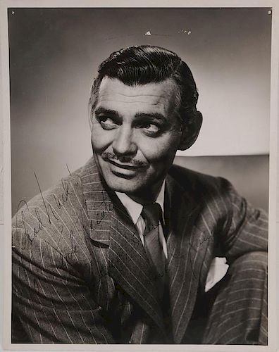 Signed Clark Gable Photograph and