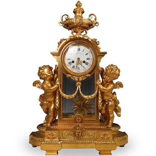 19th Cent Victor Paillard & Romain Ormolu Clock