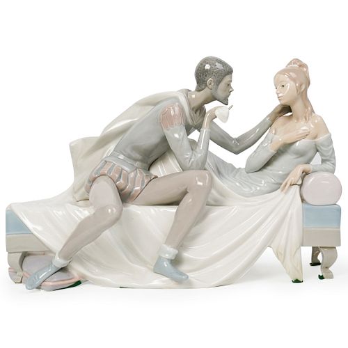 Lladro "Othello And Desdemona" Porcelain Sculpture