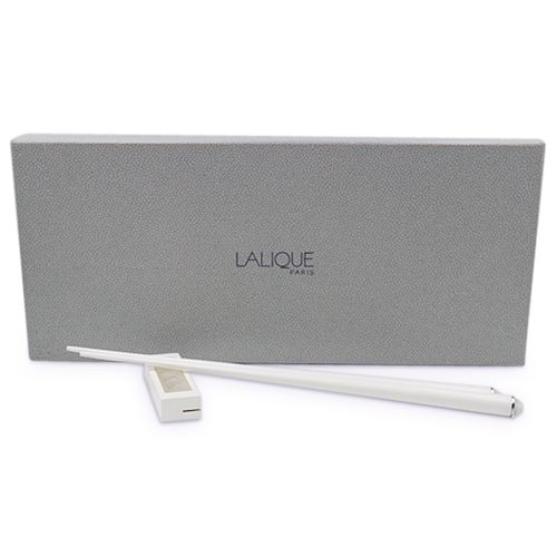 Lalique Crystal White Chopsticks With Rest