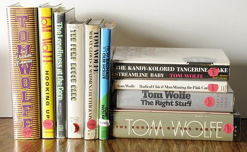 Ten Signed Tom Wolfe Books