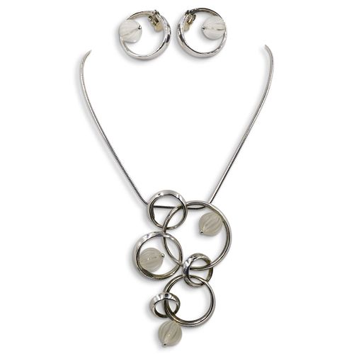 Lalique Vibrante Necklace and Earrings Set