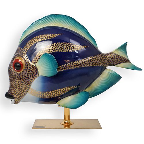 Oggetti "Mangani" Fish Porcelain Sculpture