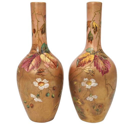 (2) Two Antique Royal Bonn Porcelain Vases
