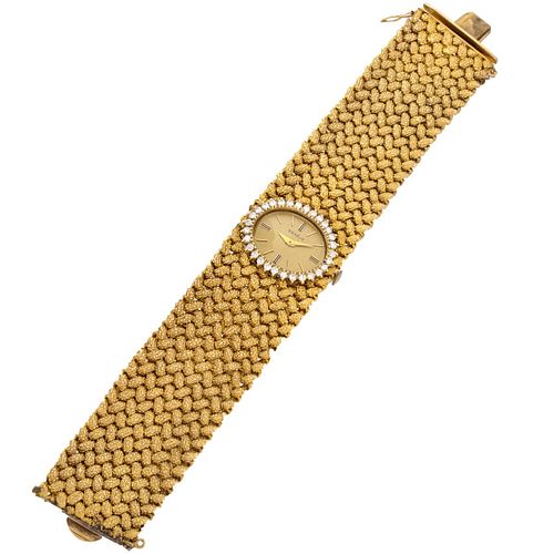 Geneve Diamond and 14K Watch