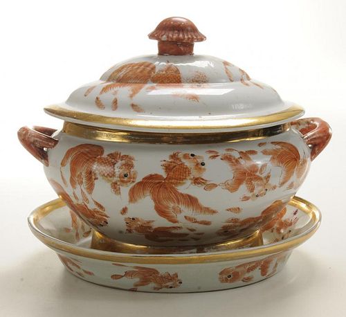 Chinese Export Style Covered Tureen