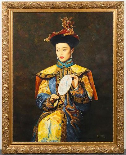 Di Li Feng Large Contemporary Chinese Oil