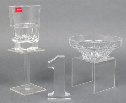 Baccarat Misc. Crystal Dishes & Decor, 3 Pcs