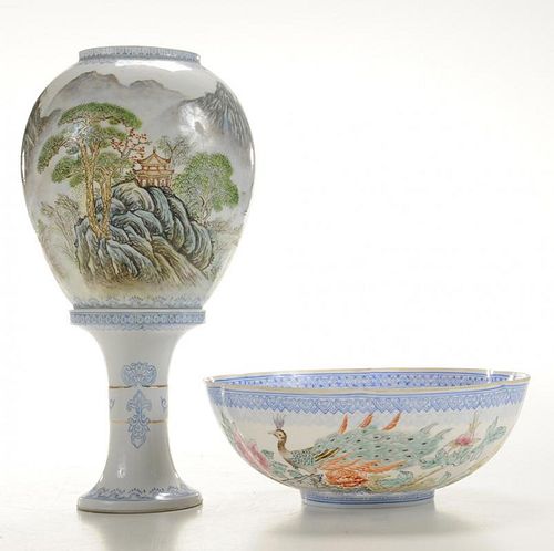 Finely Decorated Eggshell Porcelain