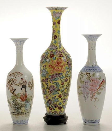 Three Finely Decorated Eggshell