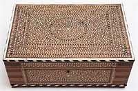 Anglo-Indian Bone Inlaid Fitted Dresser Box